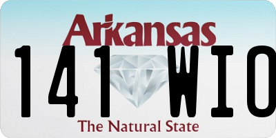 AR license plate 141WIO