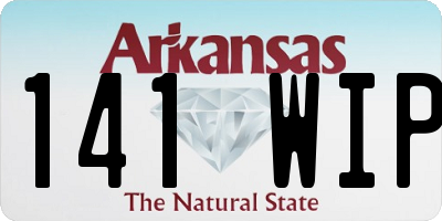 AR license plate 141WIP