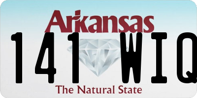 AR license plate 141WIQ