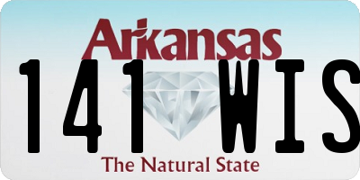 AR license plate 141WIS