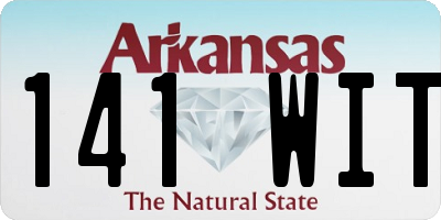 AR license plate 141WIT