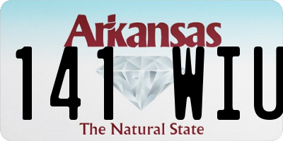 AR license plate 141WIU