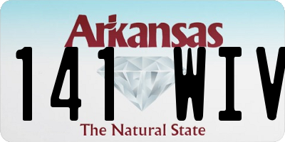 AR license plate 141WIV
