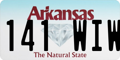 AR license plate 141WIW