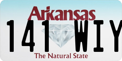 AR license plate 141WIY