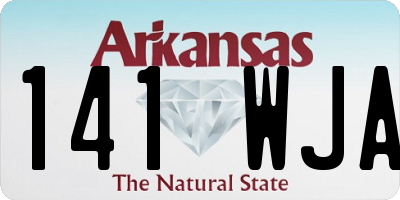 AR license plate 141WJA