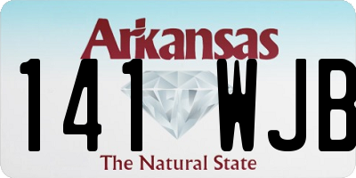 AR license plate 141WJB