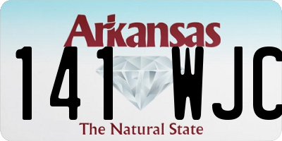 AR license plate 141WJC