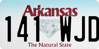 AR license plate 141WJD