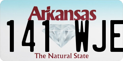 AR license plate 141WJE