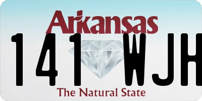 AR license plate 141WJH