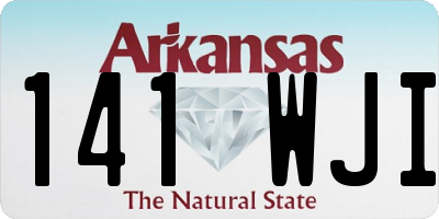 AR license plate 141WJI