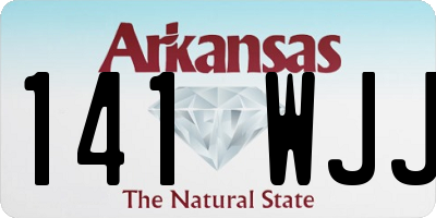 AR license plate 141WJJ
