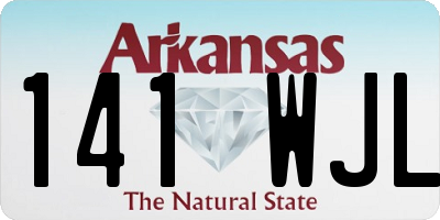 AR license plate 141WJL