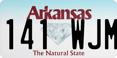 AR license plate 141WJM
