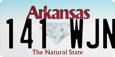 AR license plate 141WJN
