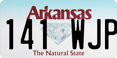 AR license plate 141WJP