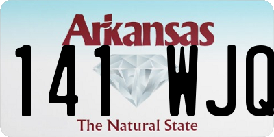 AR license plate 141WJQ
