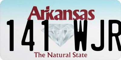 AR license plate 141WJR