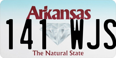 AR license plate 141WJS