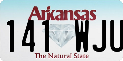 AR license plate 141WJU