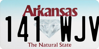 AR license plate 141WJV