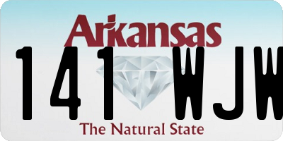 AR license plate 141WJW