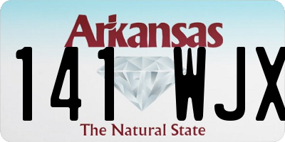 AR license plate 141WJX