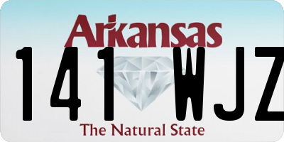 AR license plate 141WJZ
