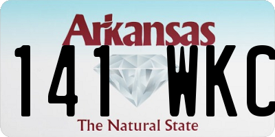 AR license plate 141WKC