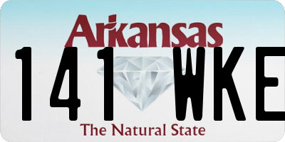 AR license plate 141WKE
