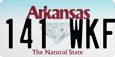 AR license plate 141WKF
