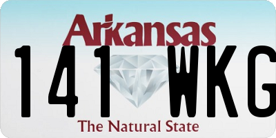 AR license plate 141WKG