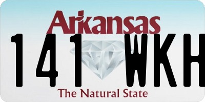 AR license plate 141WKH