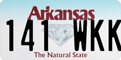 AR license plate 141WKK