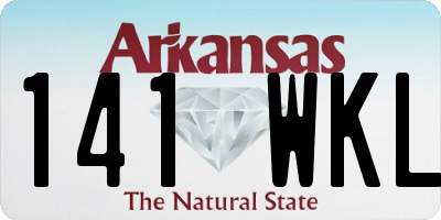 AR license plate 141WKL