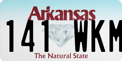 AR license plate 141WKM