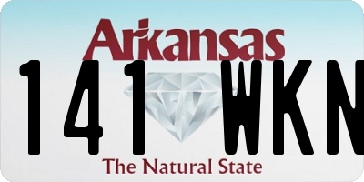 AR license plate 141WKN