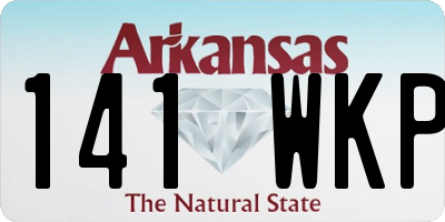 AR license plate 141WKP