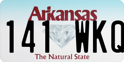 AR license plate 141WKQ