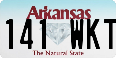 AR license plate 141WKT