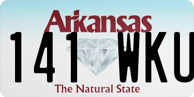 AR license plate 141WKU