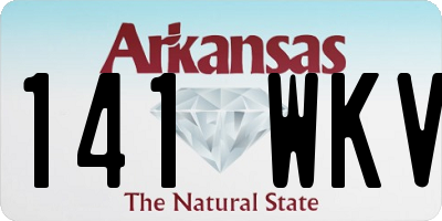 AR license plate 141WKV