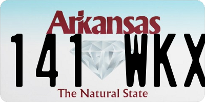 AR license plate 141WKX