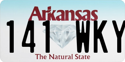 AR license plate 141WKY