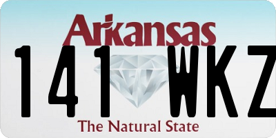 AR license plate 141WKZ