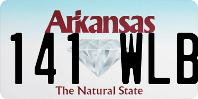 AR license plate 141WLB