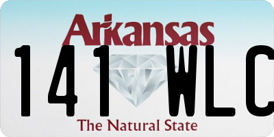 AR license plate 141WLC