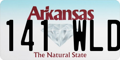 AR license plate 141WLD
