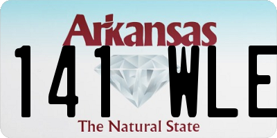 AR license plate 141WLE